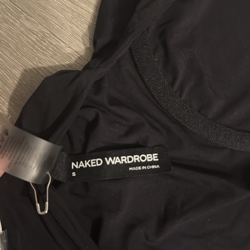 naked wardrobe Black Open Back Bodysuit - Picture 5 of 7